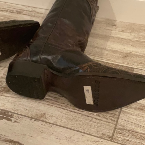 Stetson Tooled Boots - Picture 6 of 7
